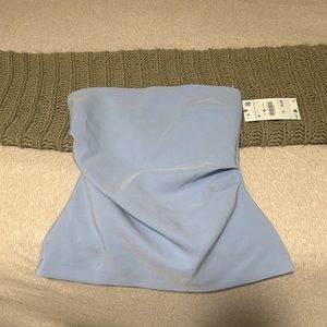 Zara light blue NWT tube top